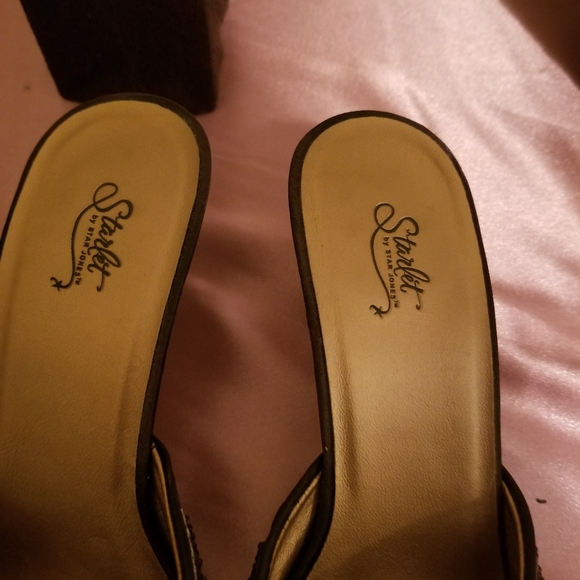 Starlet Brown Sequined Mules - Picture 7 of 7